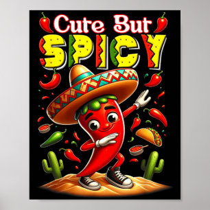 Kinderen cinco de mayo Mexicaans schattig maar pit Poster