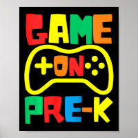 Kinderen Ck Naar School Videospel Op Gamer Pre-k P