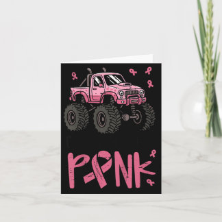 Kinderen Cool Jongens Dragen Roze Monstertruck Bor Kaart