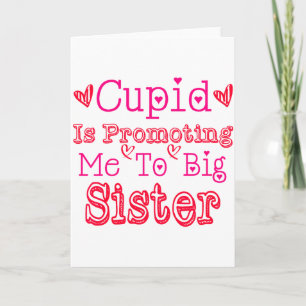 Kinderen Cupido Bevordert Me Tot Grote Zus Valenti Kaart