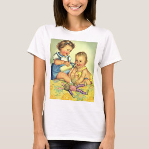 kinderen, Cute Happy Toddlers-sloopfles T-shirt