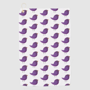 Kinderen cute vogeltje  golfhanddoek