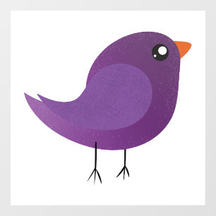 Kinderen cute vogeltje raamsticker