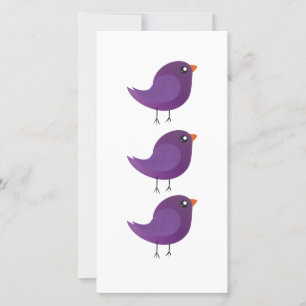 Kinderen cute vogeltje save the date