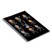 Kinderen Dansende Skelet Halloween Notitieboek (Rechterzijde)