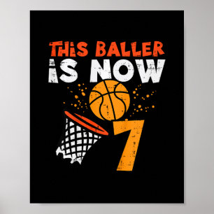 Kinderen deze Ller is nu 7 Sketll 7e verjaardag Bd Poster