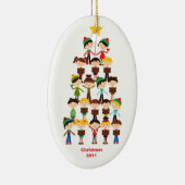 Kinderen die het Ornament van Kerstmis van Hymnes (Rechts)