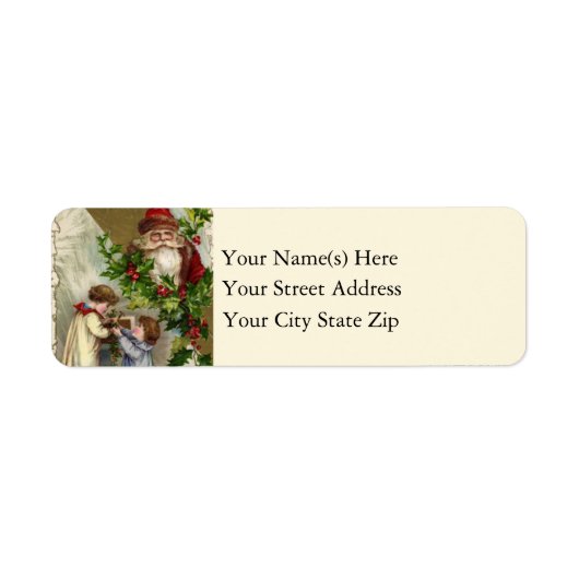 Kinderen die Holly hangen Etiket (Voorkant)