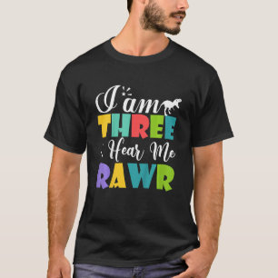 Kinderen die ik drie ben, horen me ruw kotterjonge t-shirt