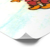 Kinderen die in de sneeuw spelen poster (Hoek)