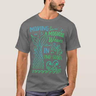 Kinderen die magische golven maken in de tweede gr t-shirt