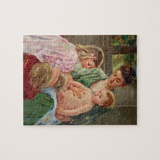 Kinderen die met een hond spelen van Mary Cassatt Legpuzzel (Horizontaal)