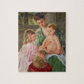 Kinderen die met een hond spelen van Mary Cassatt Legpuzzel (Verticaal)