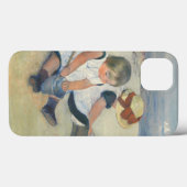 Kinderen die op het strand spelen, 1884 Case-Mate iPhone case (Achterkant (horizontaal))
