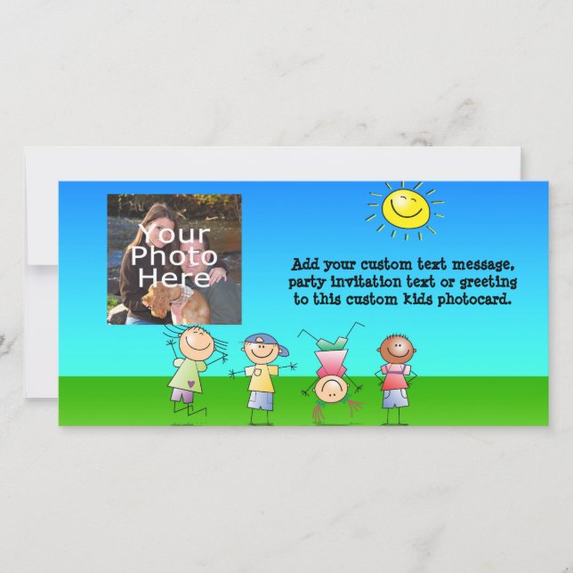 Kinderen die op zondag in de openlucht spelen (Voorkant)