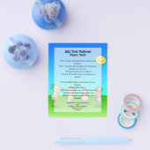 Kinderen die op zondag in de openlucht spelen flyer (Enkel)