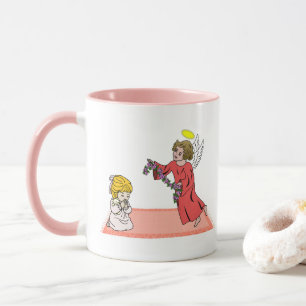 Kinderen die roze Mok bidden