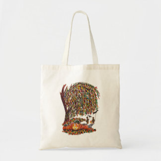 Kinderen die vleermuizen spelen Halloween-waterver Tote Bag