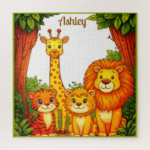 Kinderen Dieren Dierentuin Jungle Safari Legpuzzel