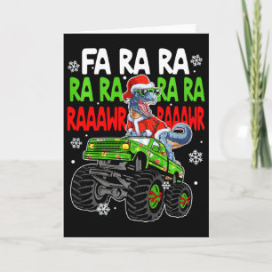 Kinderen Dino Fa Ra Ra Rawr Dinosaur Monster Truck Kaart