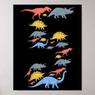 Kinderen Dinosaurus 5e verjaardag voor 5 jaar oude Poster