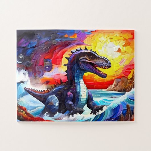 Kinderen Dinosaurus Legpuzzel (Horizontaal)