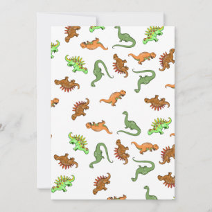 Kinderen Dinosaurus Verjaardagsfeest Uitnodigingen