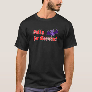 Kinderen dol op Meemaw Halloween Vleermuis Woordsp T-shirt