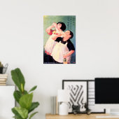 KINDEREN DRINK KOELWATER  Japans Poster (Thuiskantoor)