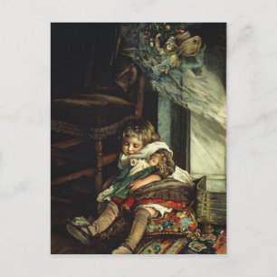 Kinderen dromen van speelgoed briefkaart