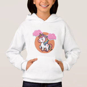 Kinderen Eenhoorn T-Shirt met Wolken