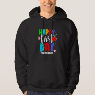 Kinderen eerste schooldag terug naar school jongen hoodie