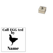 Kinderen eierstempel 	rubberstempel (Gestempeld)