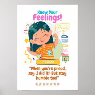 Kinderen Emotie Met trots Poster