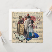  kinderen en kraamkraakbeen kaart (Voorkant / Achterkant in situ)