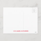 Kinderen engel met hartvleugels en halo feestdagenkaart (Achterkant)