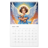 Kinderen, engelen en schattige dieren. 2024 kalender (Mar 2026)