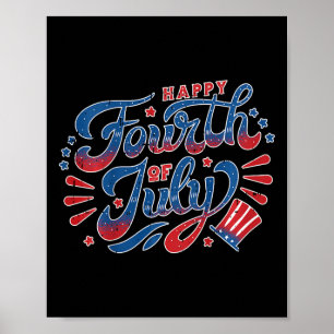 Kinderen Fijne Onafhankelijkheidsdag 4 juli peuter Poster