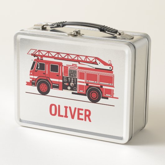 Kinderen Fire Truck Silhouette gepersonaliseerd (Voorkant)