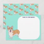 Kinderen Flat Panel Corgi Bedankt (Voorkant / Achterkant)