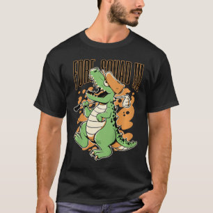 Kinderen Fore Squad T-rex Dinosaur Golf Speler Gra T-shirt
