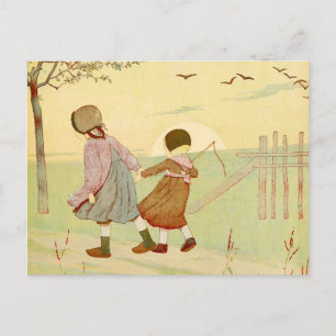"Kinderen"  Franse illustratie Briefkaart