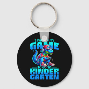 Kinderen gaan terug naar school T-rex Ik pauzeerde Sleutelhanger