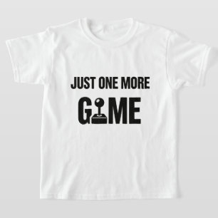 Kinderen Gamer T-shirt – “Eén spelletje nog”