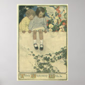 kinderen, Garden Wall Jessie Willcox Smith Poster (Voorkant)