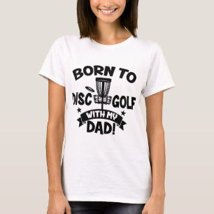 Kinderen geboren op schijf Golf met mijn pa-schijf T-shirt