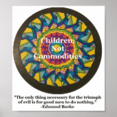 Kinderen:geen Poster tegen mensenhandel (Voorkant)