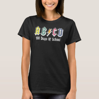 Kinderen Gelukkig 100 Dagen School Leraar ABCD Roc T-shirt