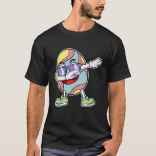 Kinderen Gelukkig Pasen Dabbing Konijnenoren Grapp T-shirt