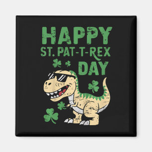 Kinderen Gelukkige St Pat T Rex Dag Dino St Patric Magneet